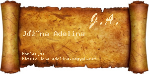 Jóna Adelina névjegykártya